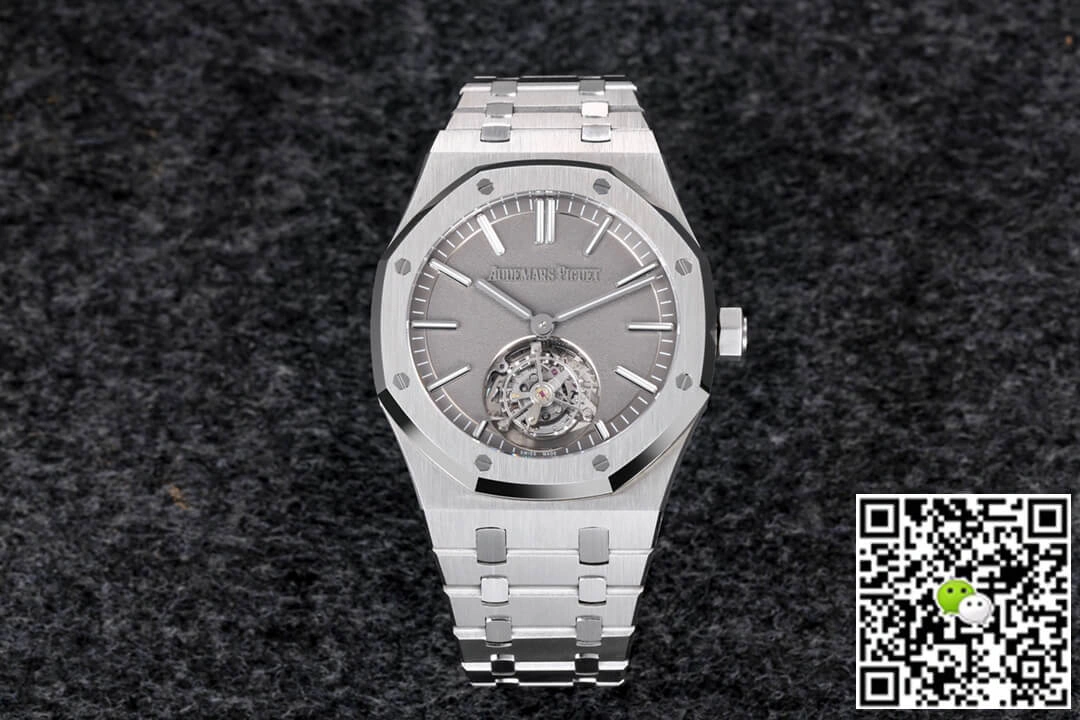 Audemars Piguet Royal Oak Tourbillon 26530TI.OO.1220TI.01 R8 Factory 1:1 Best Edition Replica Watch Grey Dial